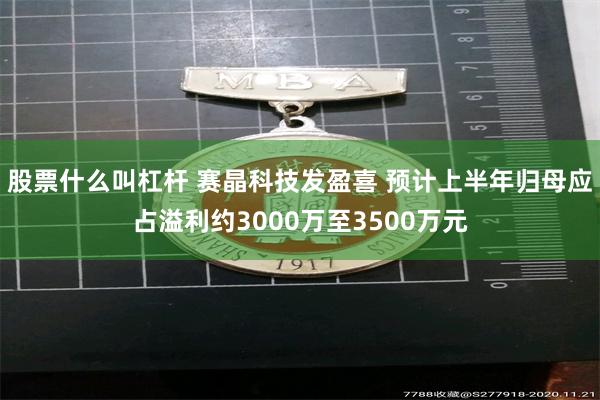 股票什么叫杠杆 赛晶科技发盈喜 预计上半年归母应占溢利约3000万至3500万元