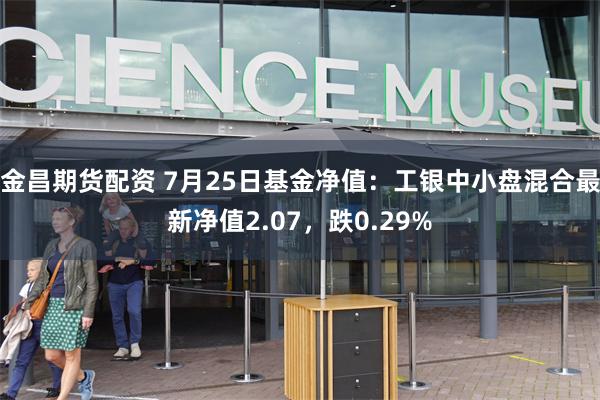 金昌期货配资 7月25日基金净值：工银中小盘混合最新净值2.07，跌0.29%