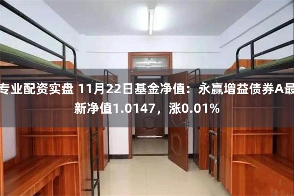 专业配资实盘 11月22日基金净值：永赢增益债券A最新净值1.0147，涨0.01%