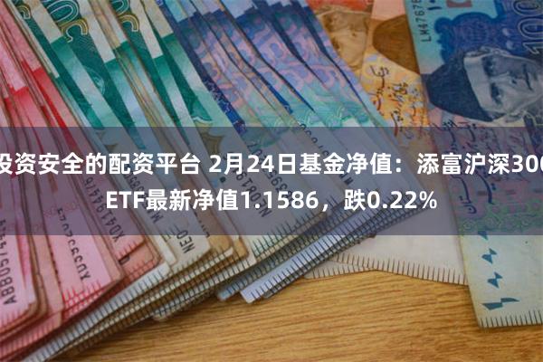 投资安全的配资平台 2月24日基金净值：添富沪深300ETF最新净值1.1586，跌0.22%